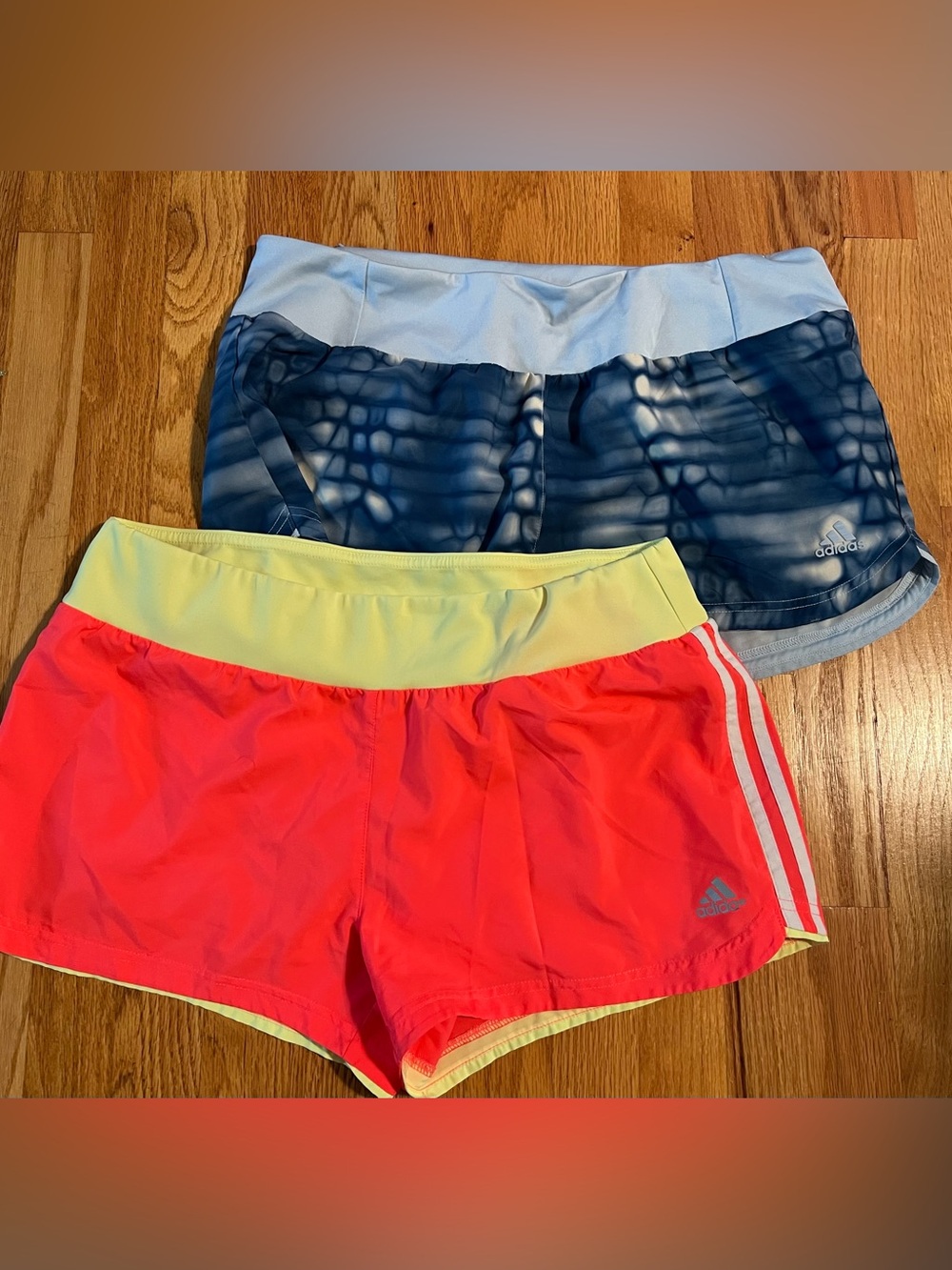 2 pair of Adidas running shorts